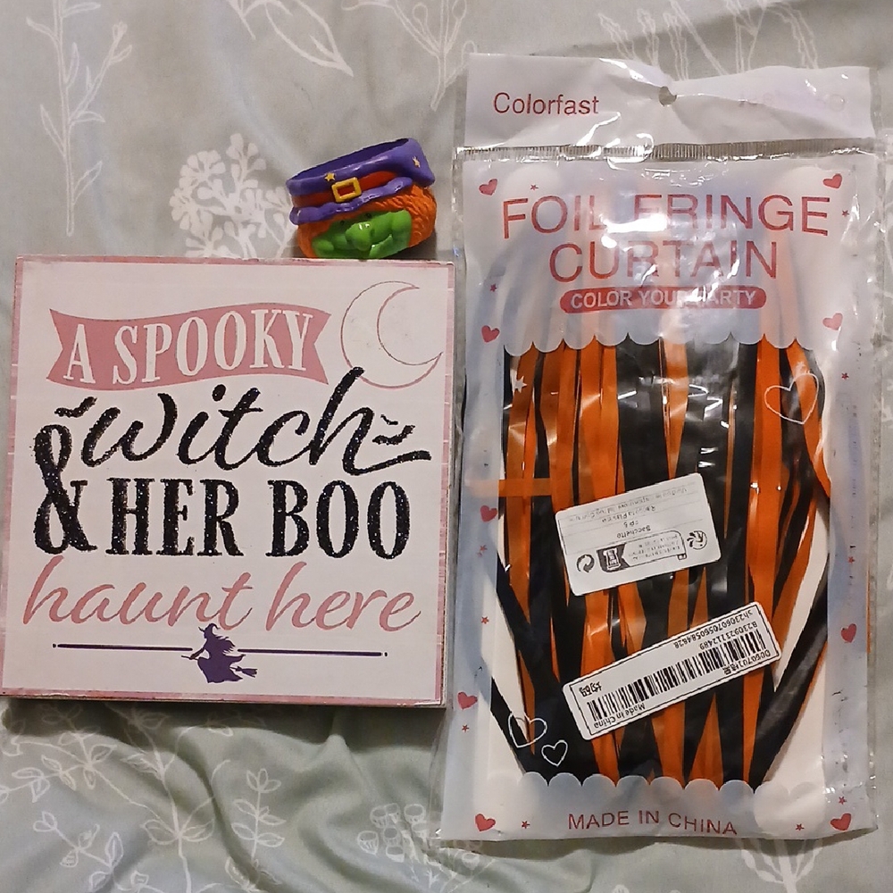 Halloween Witch Decor Bundle Set Of 3 Items